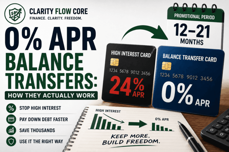 24% interest credit card versus a 0% APR balance transfer fee.