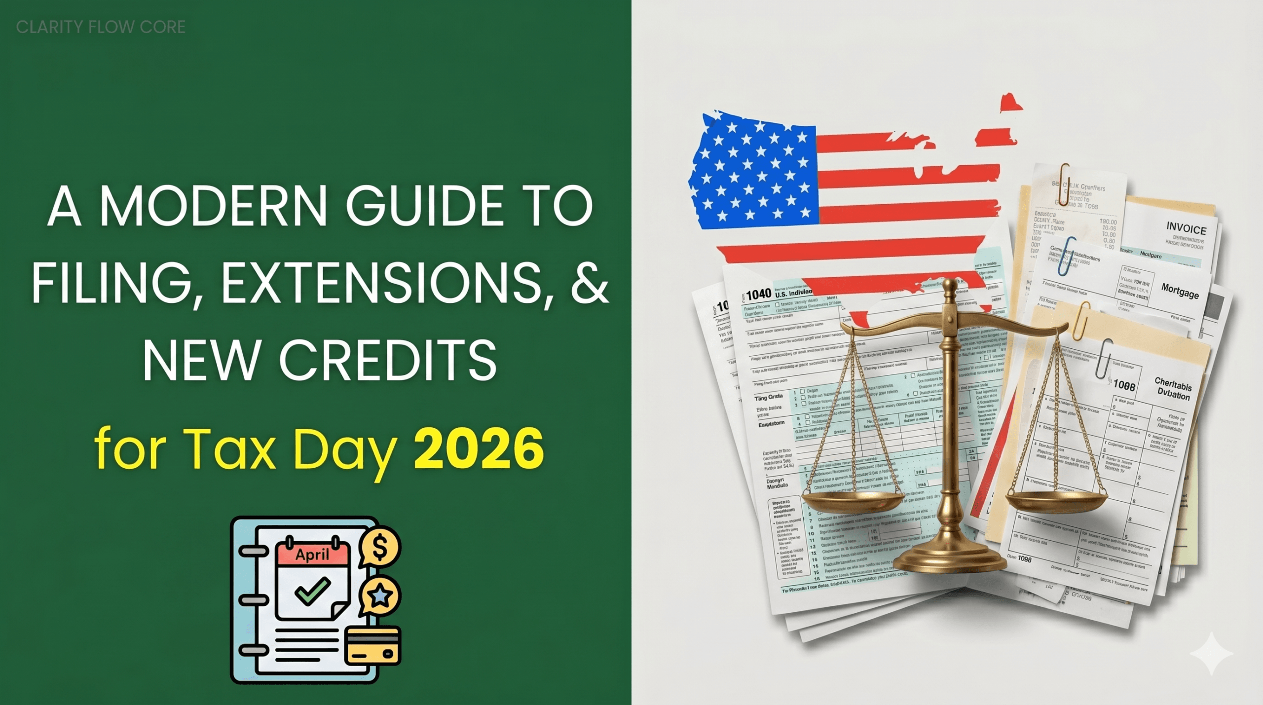 A Modern Guide to Filing, Extensions, and New Credits for Tax Day 2026