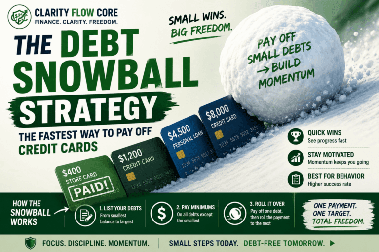 A chart showing how the debt snowball method accelerates debt payoff by targeting smaller balances first.