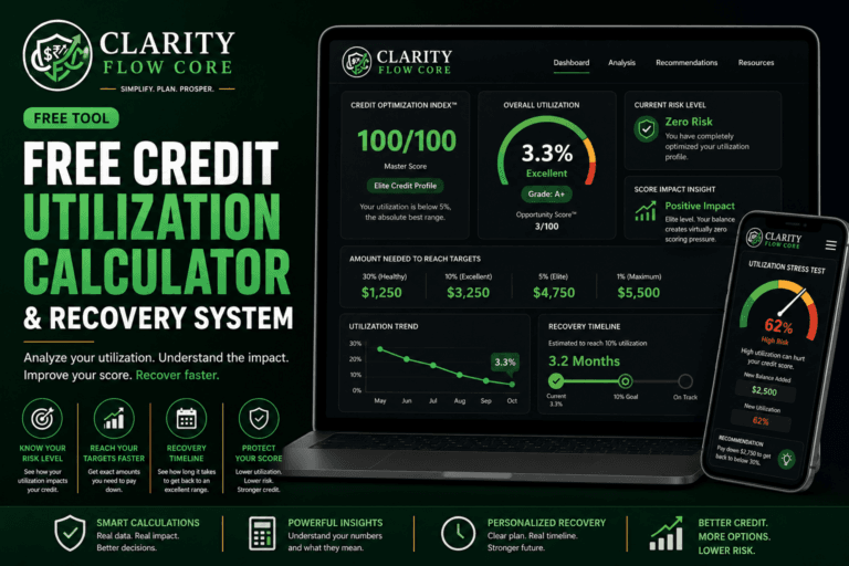 fix high credit utilization