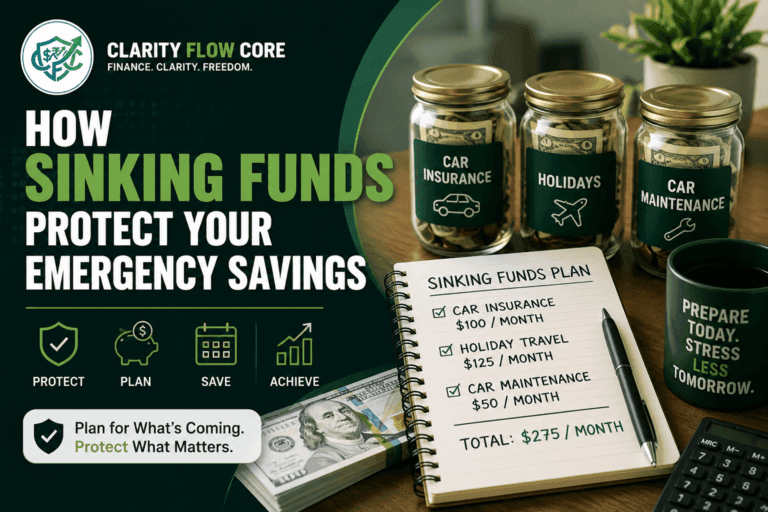 Sinking funds vs emergency funds chart