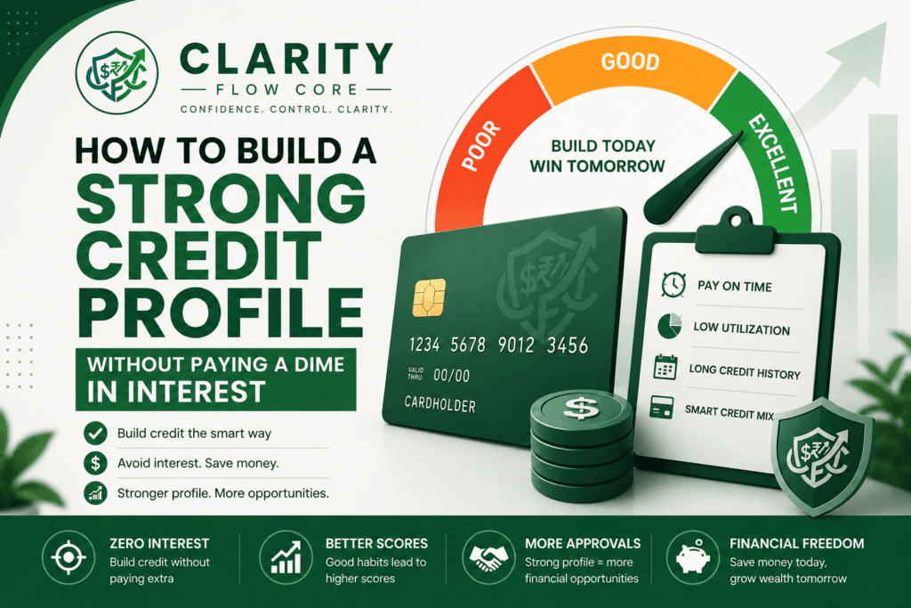 build credit without paying interest