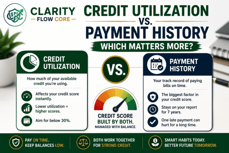 Credit Utilization vs Payment History Which Matters More