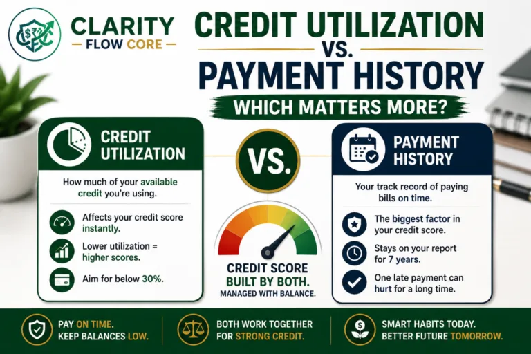 Credit Utilization vs Payment History Which Matters More