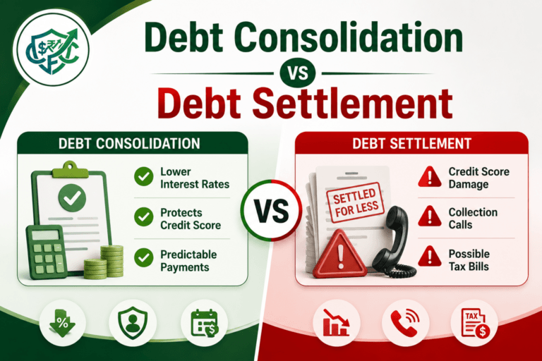 Debt consolidation vs debt settlement