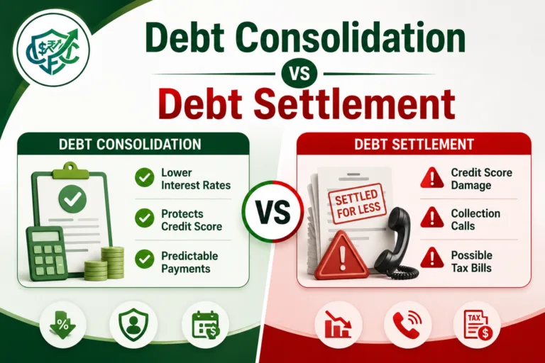 Debt consolidation vs debt settlement