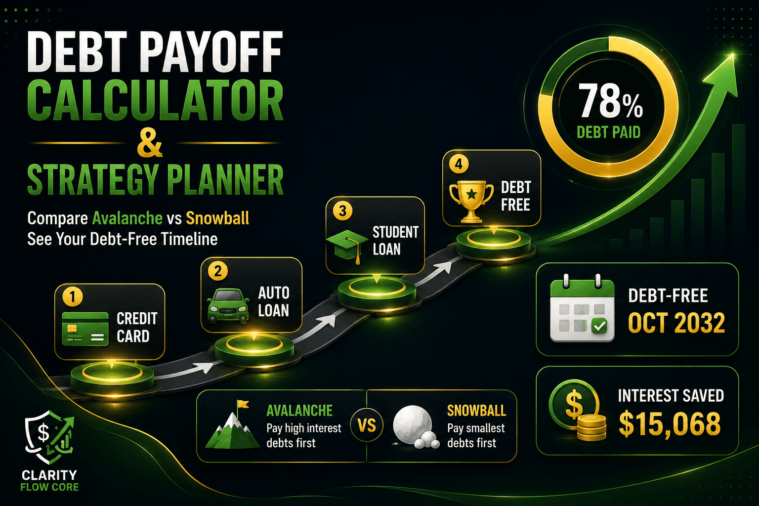 Debt Payoff Calculator & Strategy Planner [2026]
