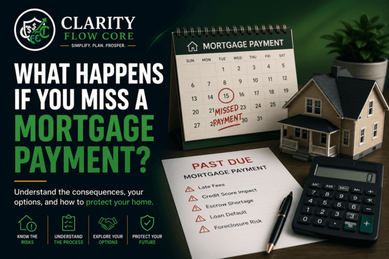 worrying about what happens if you miss a mortgage payment