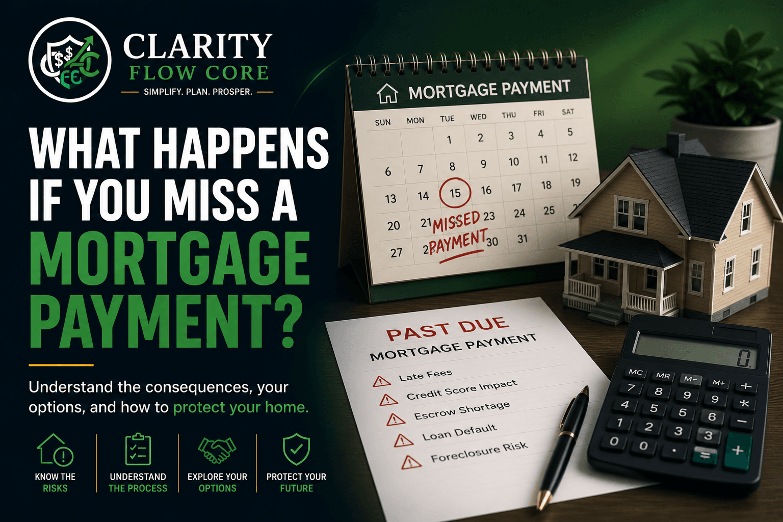 worrying about what happens if you miss a mortgage payment