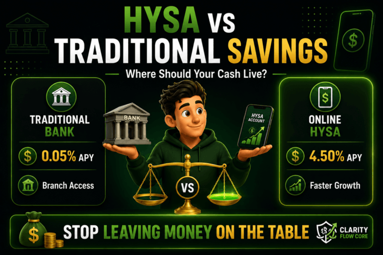 high-yield savings account vs traditional savings account