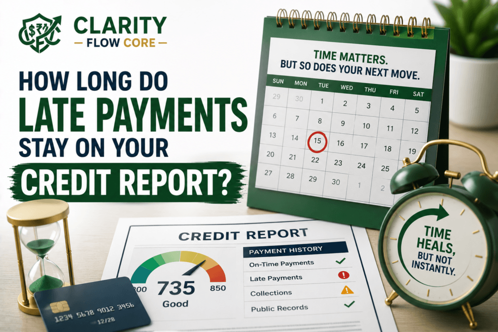 how long do late payments stay on your credit report