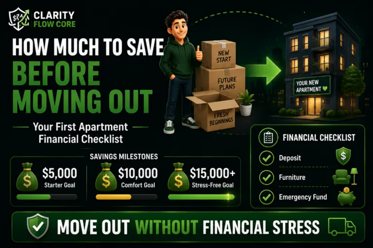 how much to save before moving out