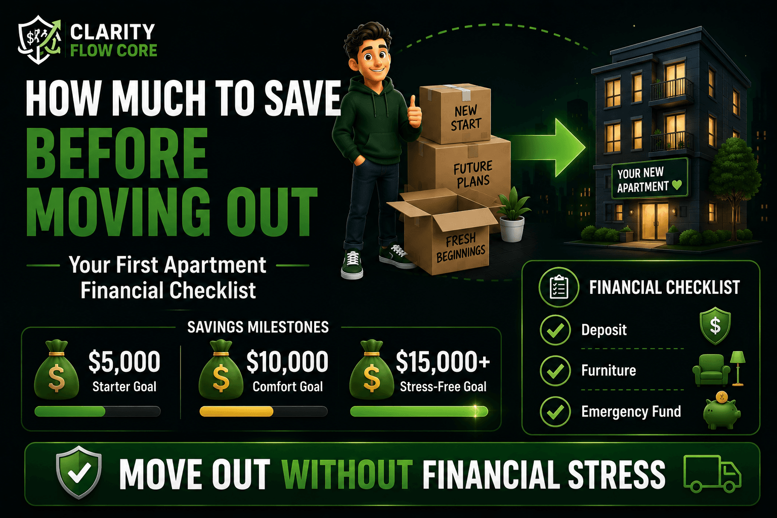how much to save before moving out