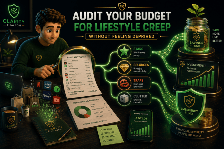 audit your budget for lifestyle creep