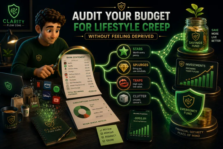 audit your budget for lifestyle creep