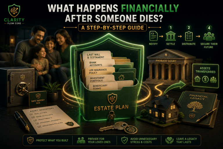 what happens financially after someone dies